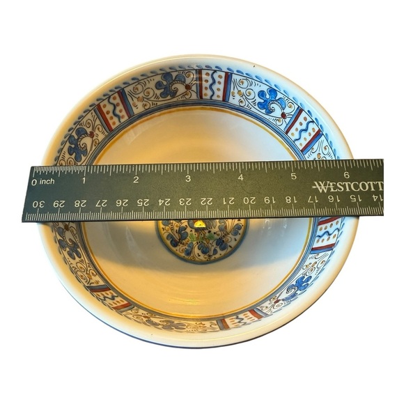 Rooster Blue Salad Bowl by Le Cadeaux 6” Diameter - Picture 8 of 8